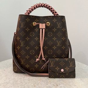 💕Monogram Neonoe MM Rose Poudre & Matching Rosalie Card Holder💕